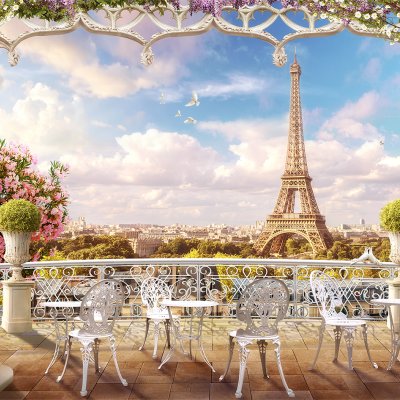 фотообои Парижский балкона