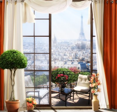 фотообои Парижский балкон
