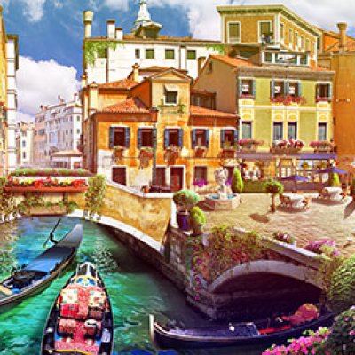 фотообои Летняя Венеция фреска