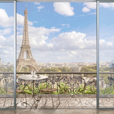 фотообои Окно в Париже