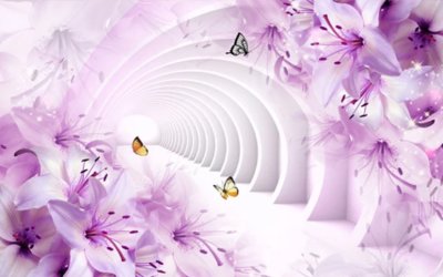 фотообои Цветочный тоннель