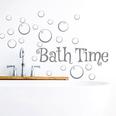 наклейки Bath time
