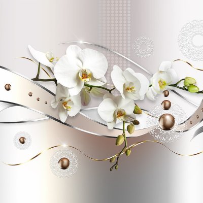 фотообои Стилизация орхидеи