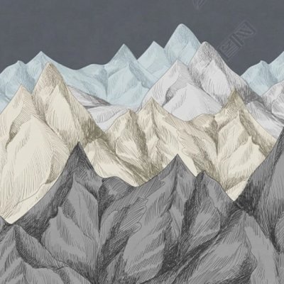 фотообои Графичные горы
