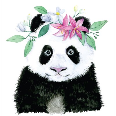 постеры Портрет панды