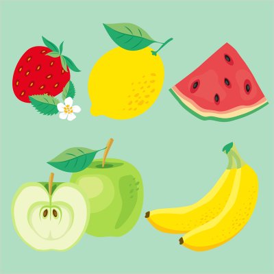 постеры Летние фрукты