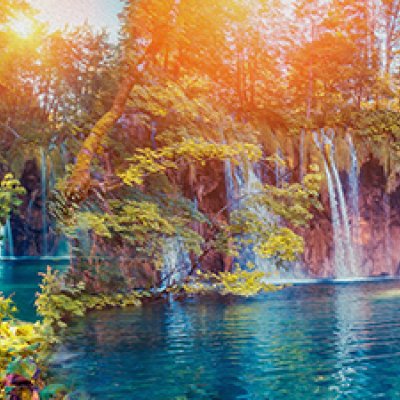 фотообои Солнечный водопад
